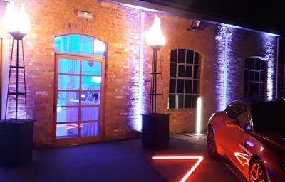 Aston Martin Car Launch - Gas Flamebeaux's - Core Event Hire.jpg