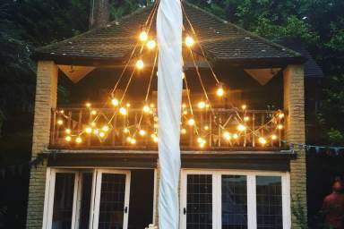Festoon Lighting Private Wedding 