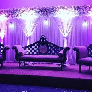 Heythrop Park Crown Plaza Wedding Lights & Stage Set 