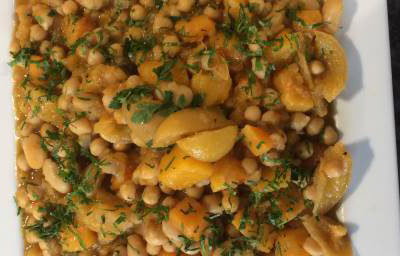 Chickpea, butternut squash, preserved lemon tagine