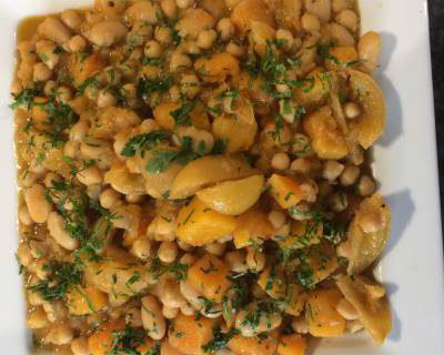 Chickpea, butternut squash, preserved lemon tagine
