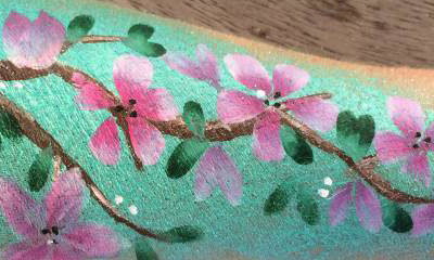 Painted Peacock Face Painting and Glitter Art