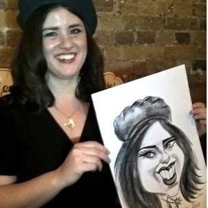 Caricaturist, Woman in Beret