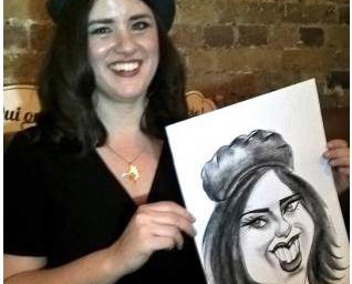 Caricaturist, Woman in Beret