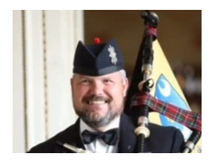 Andrew Paton, Highland Bagpiper logo