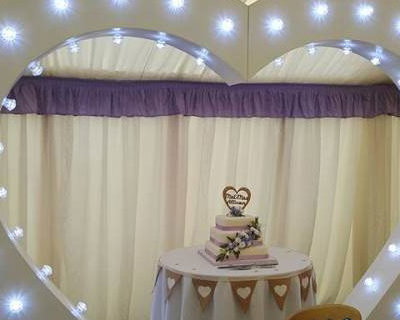 Cake Table & Heart
