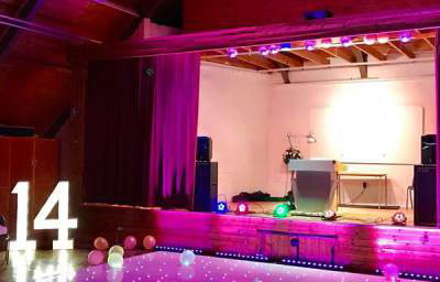 Heighington Village Hall, pretty in pink for a young ladies birthday party!!