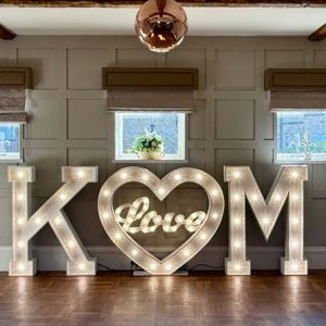 Bespoke wedding letter hire at The Manor House Hotel in West Auckland. 