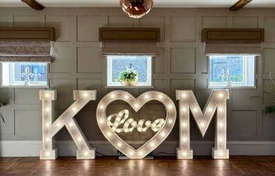 Bespoke wedding letter hire at The Manor House Hotel in West Auckland. 