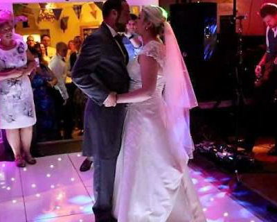 The Black Horse Inn Kirby Fleetham, perfect wedding party with some blush pink uplighting and a Starlit Led dance floor.