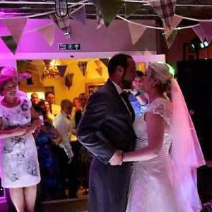 The Black Horse Inn Kirby Fleetham, perfect wedding party with some blush pink uplighting and a Starlit Led dance floor.