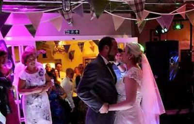 The Black Horse Inn Kirby Fleetham, perfect wedding party with some blush pink uplighting and a Starlit Led dance floor.