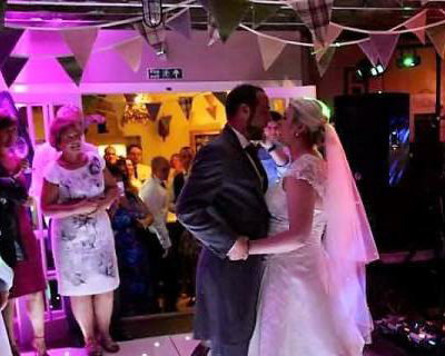 The Black Horse Inn Kirby Fleetham, perfect wedding party with some blush pink uplighting and a Starlit Led dance floor.