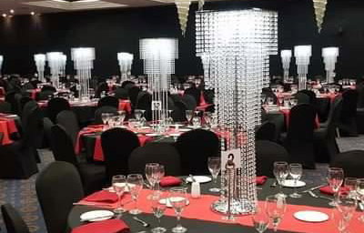 Square light up crystal Centrepieces