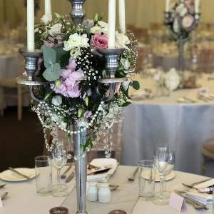 Candleabra with Flowers