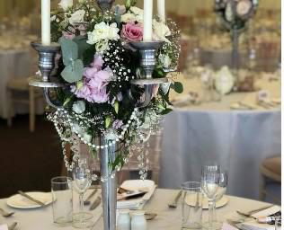 Candleabra with Flowers
