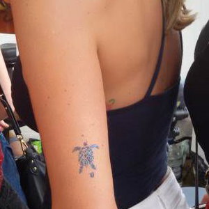 Turtle glitter tattoos
