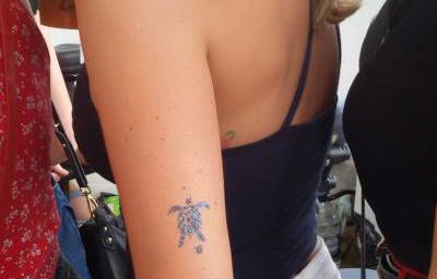 Turtle glitter tattoos