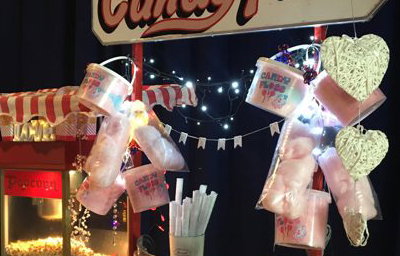 candy floss events candy floss and popcorn stall at the Glass House