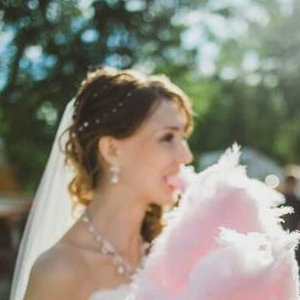 candy floss wedding