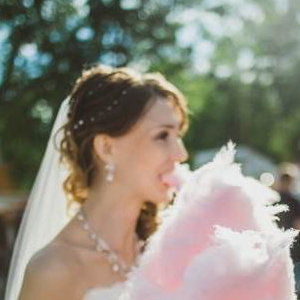candy floss wedding
