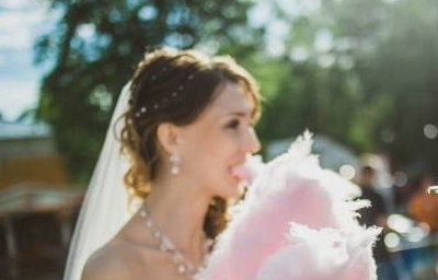 candy floss wedding