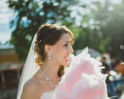 candy floss wedding