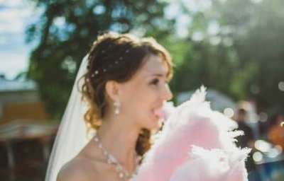 candy floss wedding