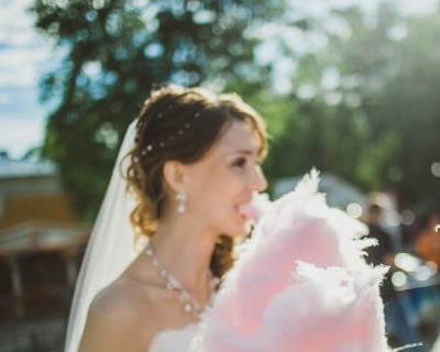 candy floss wedding