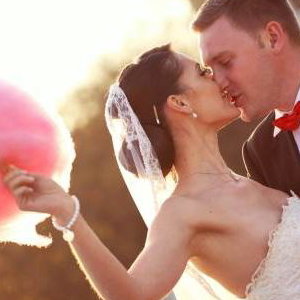 candy floss wedding
