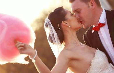 candy floss wedding