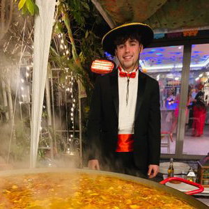 Paella party catering Spanish tapas