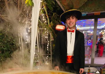 Paella party catering Spanish tapas