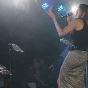 Stage Cover at night
