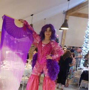 Ibiza - Purple and Pink Stiltwalker