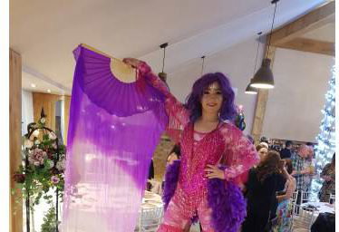 Ibiza - Purple and Pink Stiltwalker