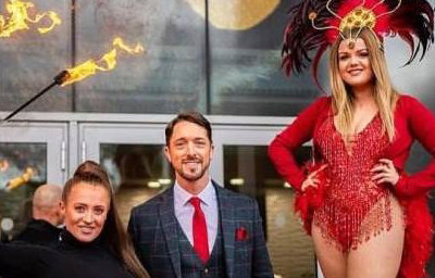 Boxing event - Stilts and Fire