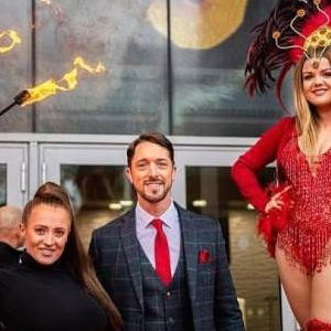 Boxing event - Stilts and Fire