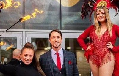 Boxing event - Stilts and Fire