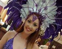 Purple Showgirl Hostess