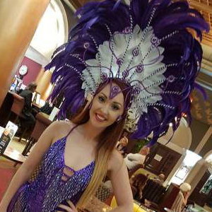 Purple Showgirl Hostess