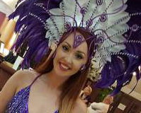 Purple Showgirl Hostess