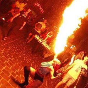 Fire breathing pirate