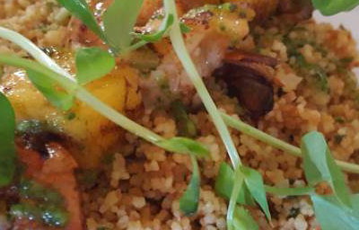 Prawn and Mango Skewer
