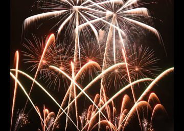 Spectacular fireworks…