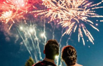 Wedding fireworks…
