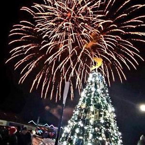Christmas Lights Switch-On Fireworks