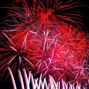 Impressive fireworks …