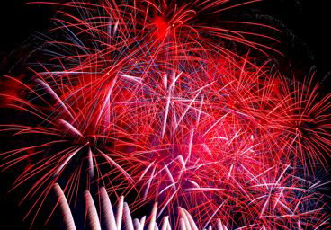 Impressive fireworks …