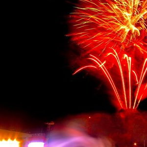Outdoor Concert Fireworks 